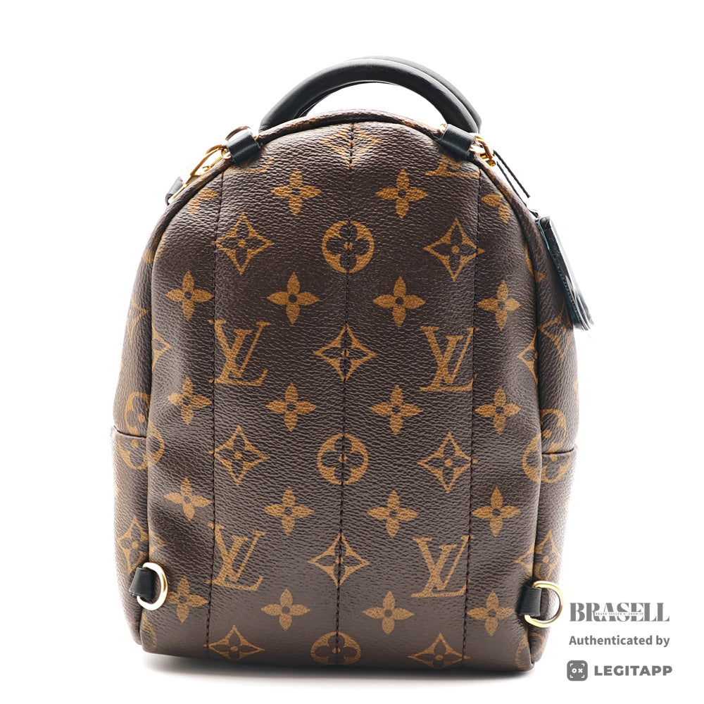 LOUIS VUITTON Palm Springs Mini Monogram Canvas Brown Backpack 【ImportFeeFREE】