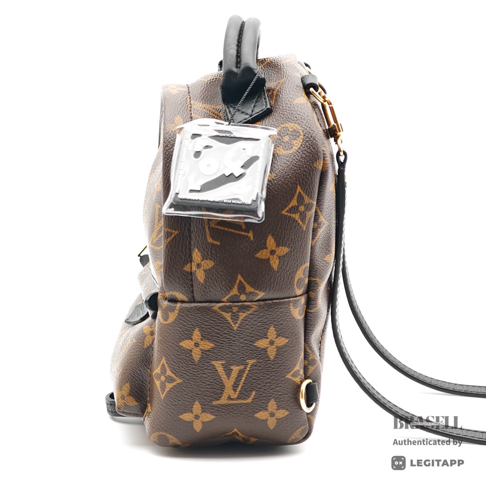 LOUIS VUITTON Palm Springs Mini Monogram Canvas Brown Backpack 【ImportFeeFREE】