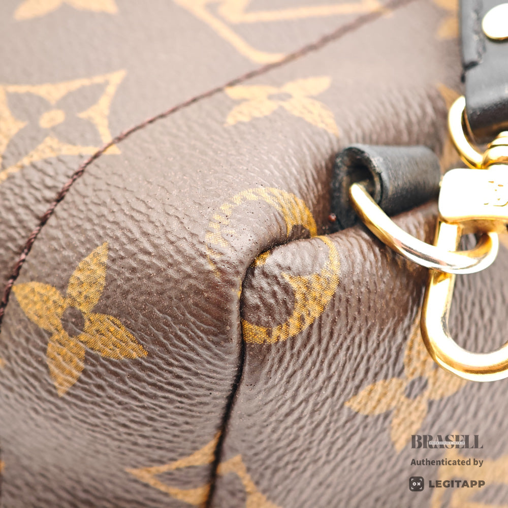LOUIS VUITTON Palm Springs Mini Monogram Canvas Brown Backpack 【ImportFeeFREE】
