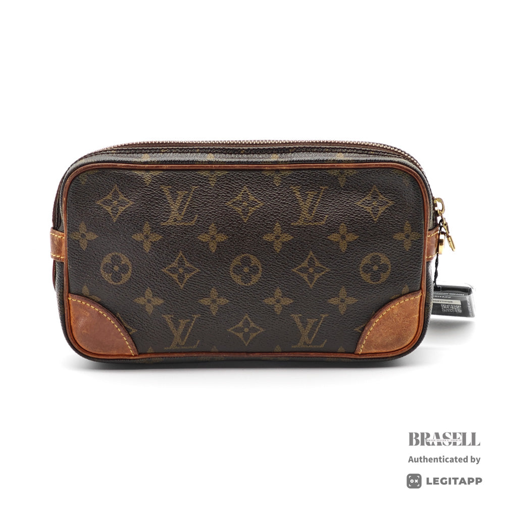 LOUIS VUITTON Marly Dragonne PM Monogram Canvas Clutch Bag【ImportFeeFREE】