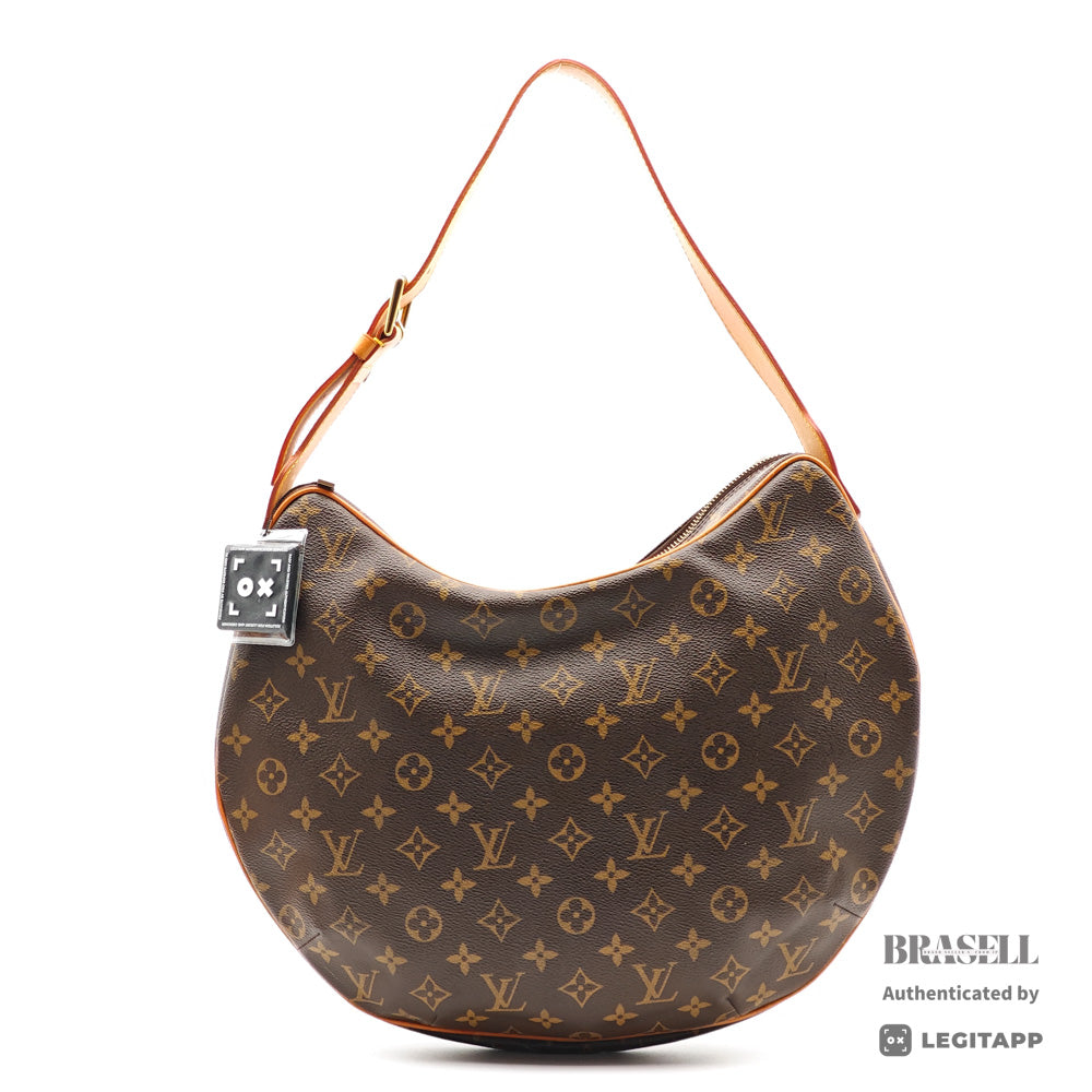 LOUIS VUITTON Croissant MM Monogram Canvas Shoulder Bag M51512【ImportFeeFREE】