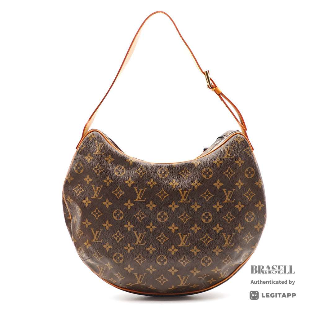 LOUIS VUITTON Croissant MM Monogram Canvas Shoulder Bag M51512【ImportFeeFREE】