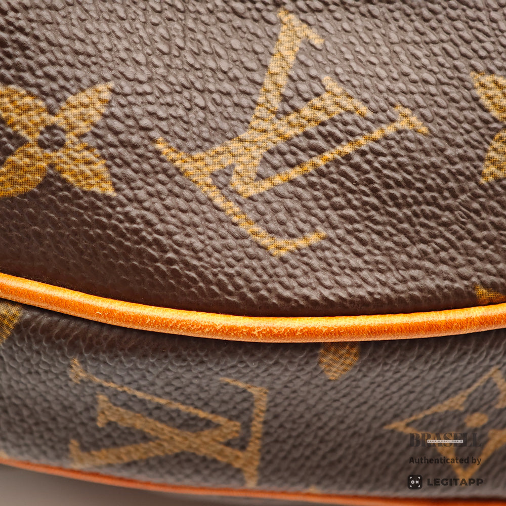 LOUIS VUITTON Croissant MM Monogram Canvas Shoulder Bag M51512【ImportFeeFREE】