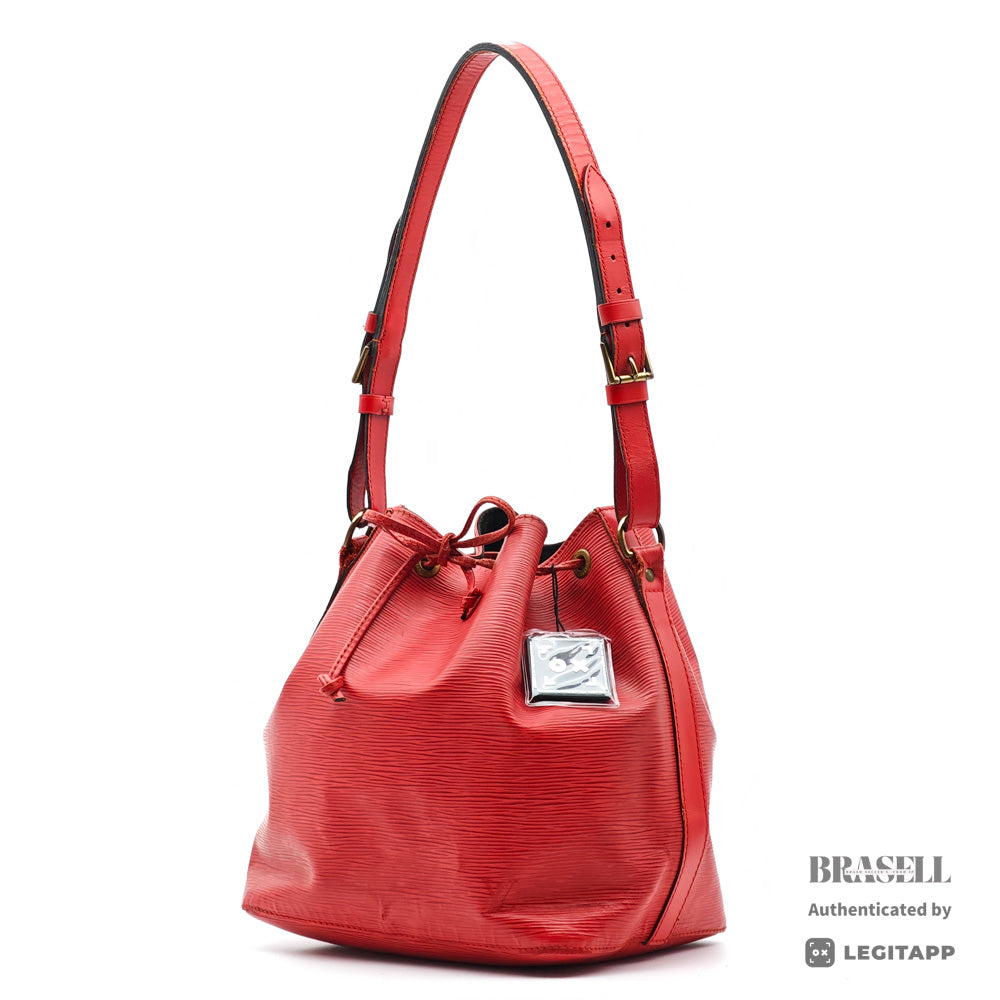 Louis Vuitton Epi Petit Noe Castilian Red Shoulder Bag M44107 【ImportFeeFREE】