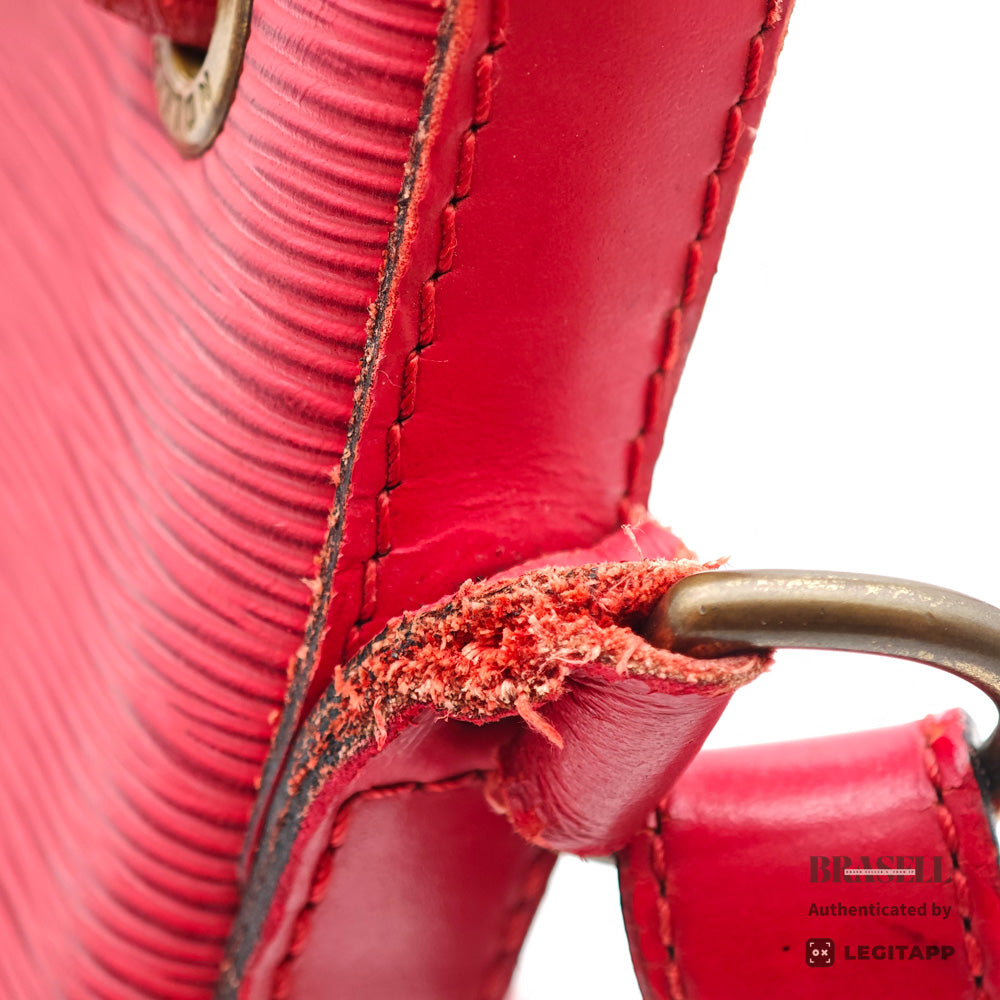 Louis Vuitton Epi Petit Noe Castilian Red Shoulder Bag M44107 【ImportFeeFREE】