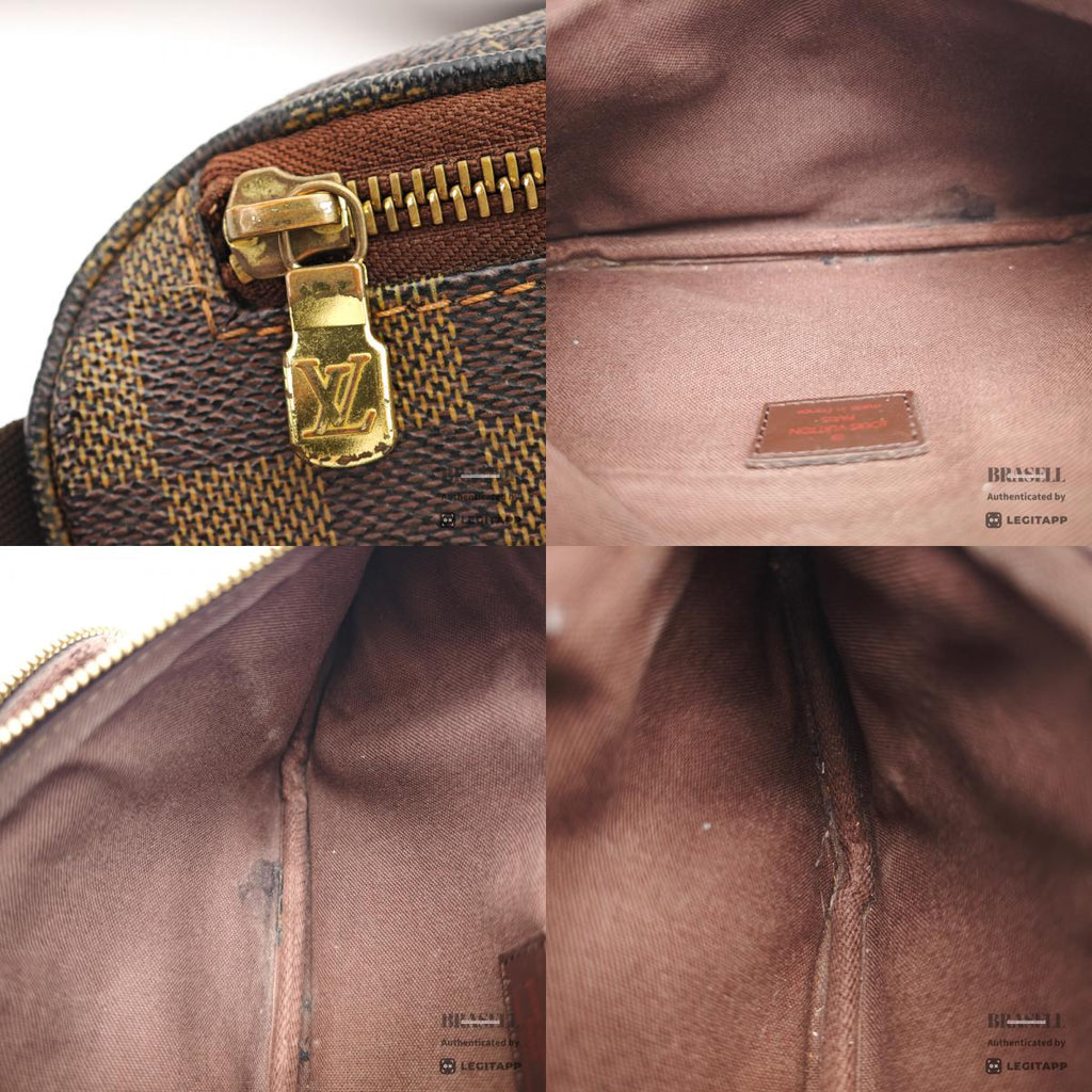 LOUIS VUITTON Bumbag Melville Damier Ebene Waist Bag N51172 【ImportFeeFREE】