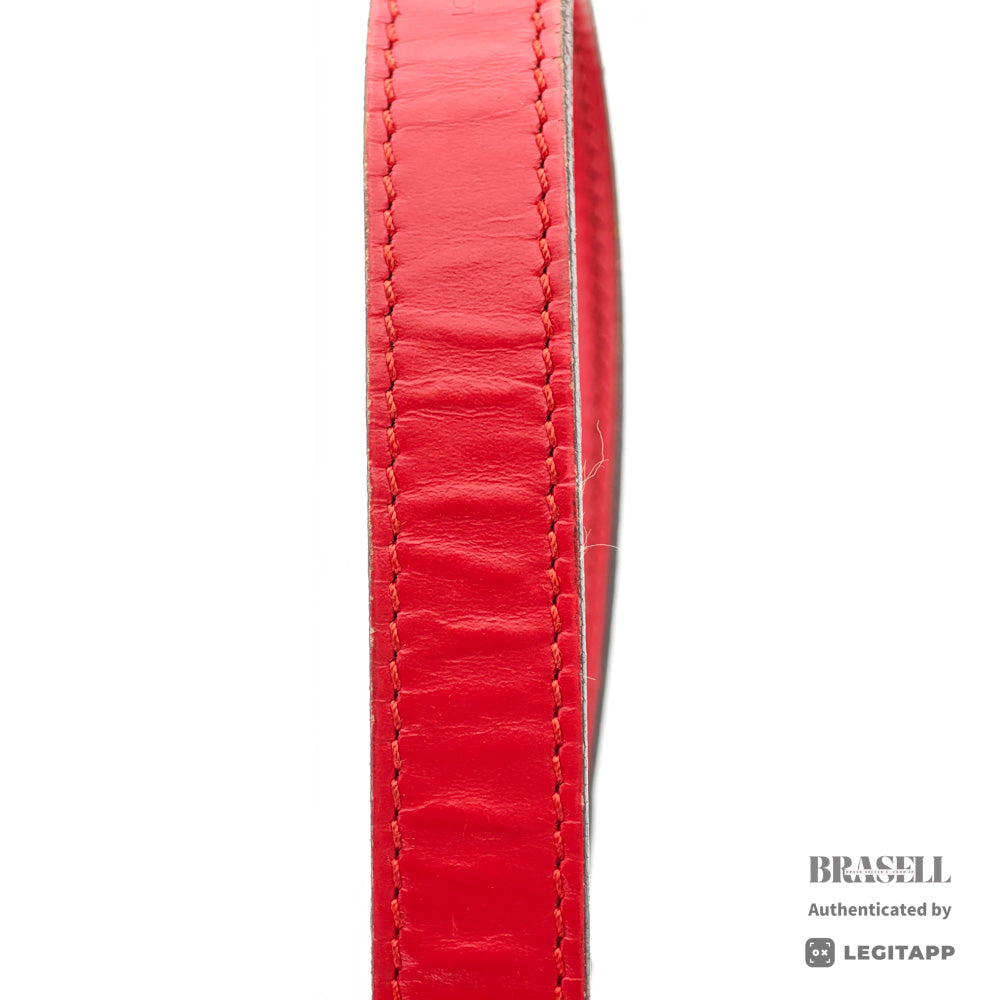 LOUIS VUITTON Petit Noe Epi Leather Shoulder Bag Red M44107 【ImportFeeFREE】