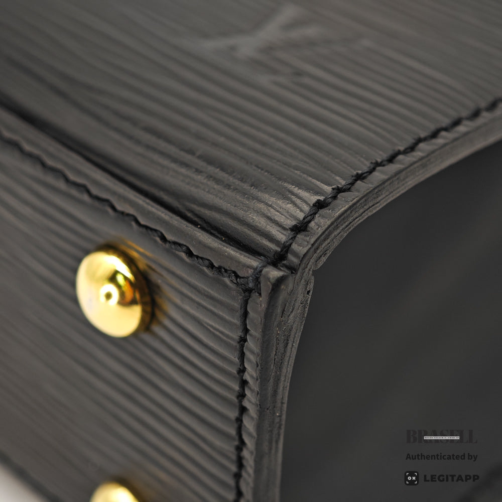 LOUIS VUITTON Marzelle Epi Leather Black Hand Bag M52372 【ImportFeeFREE】