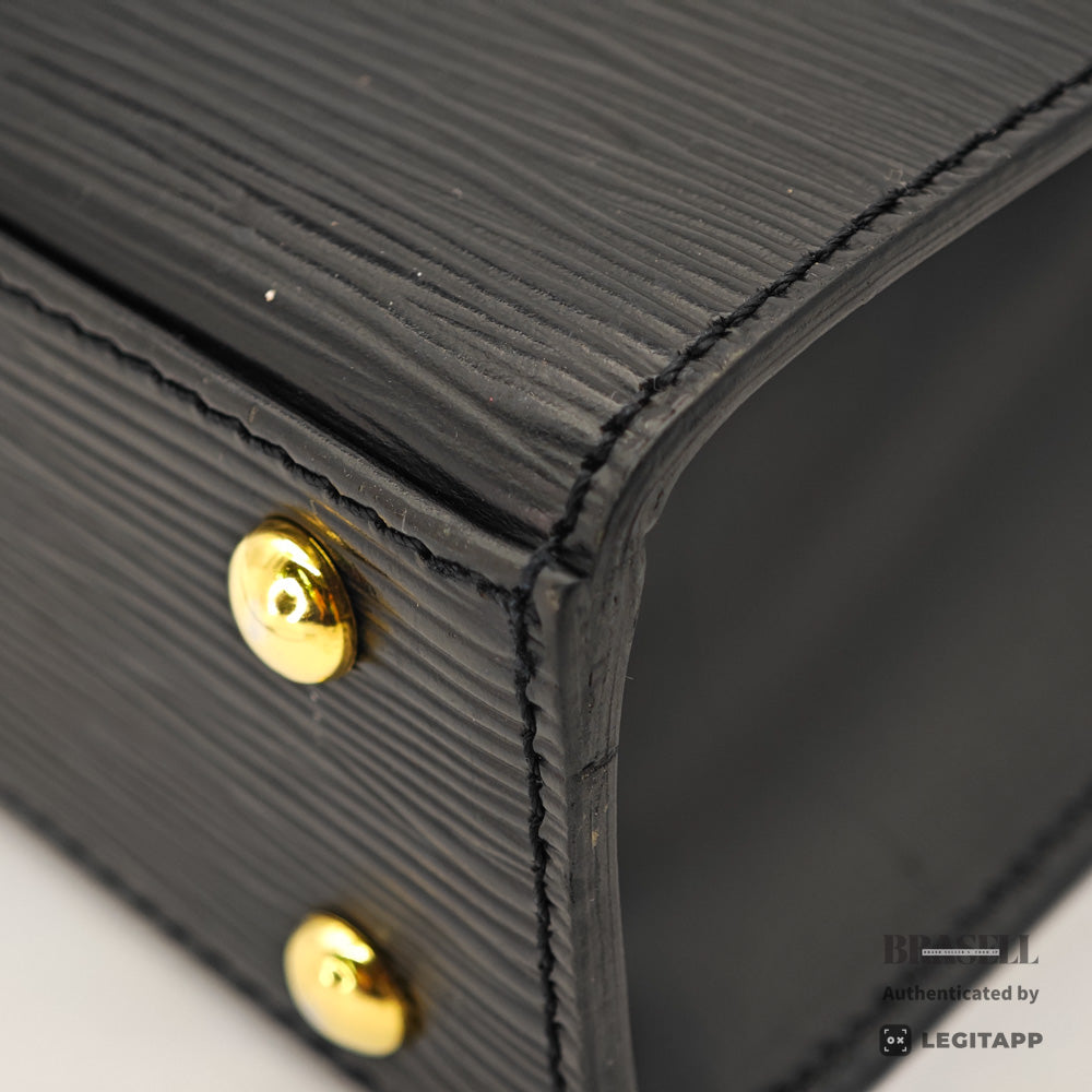 LOUIS VUITTON Marzelle Epi Leather Black Hand Bag M52372 【ImportFeeFREE】
