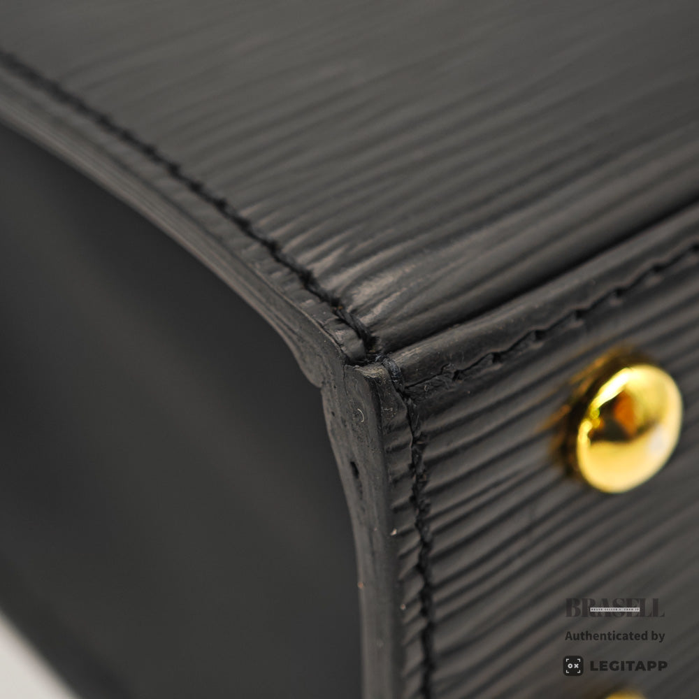 LOUIS VUITTON Marzelle Epi Leather Black Hand Bag M52372 【ImportFeeFREE】