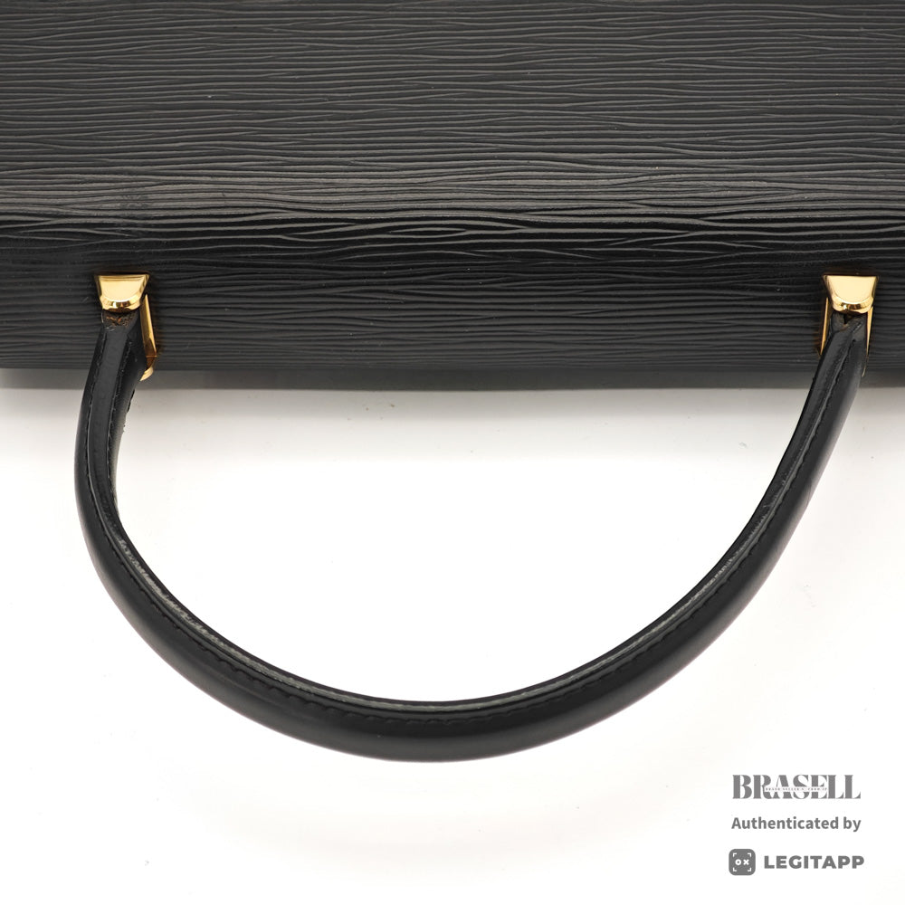 LOUIS VUITTON Marzelle Epi Leather Black Hand Bag M52372 【ImportFeeFREE】