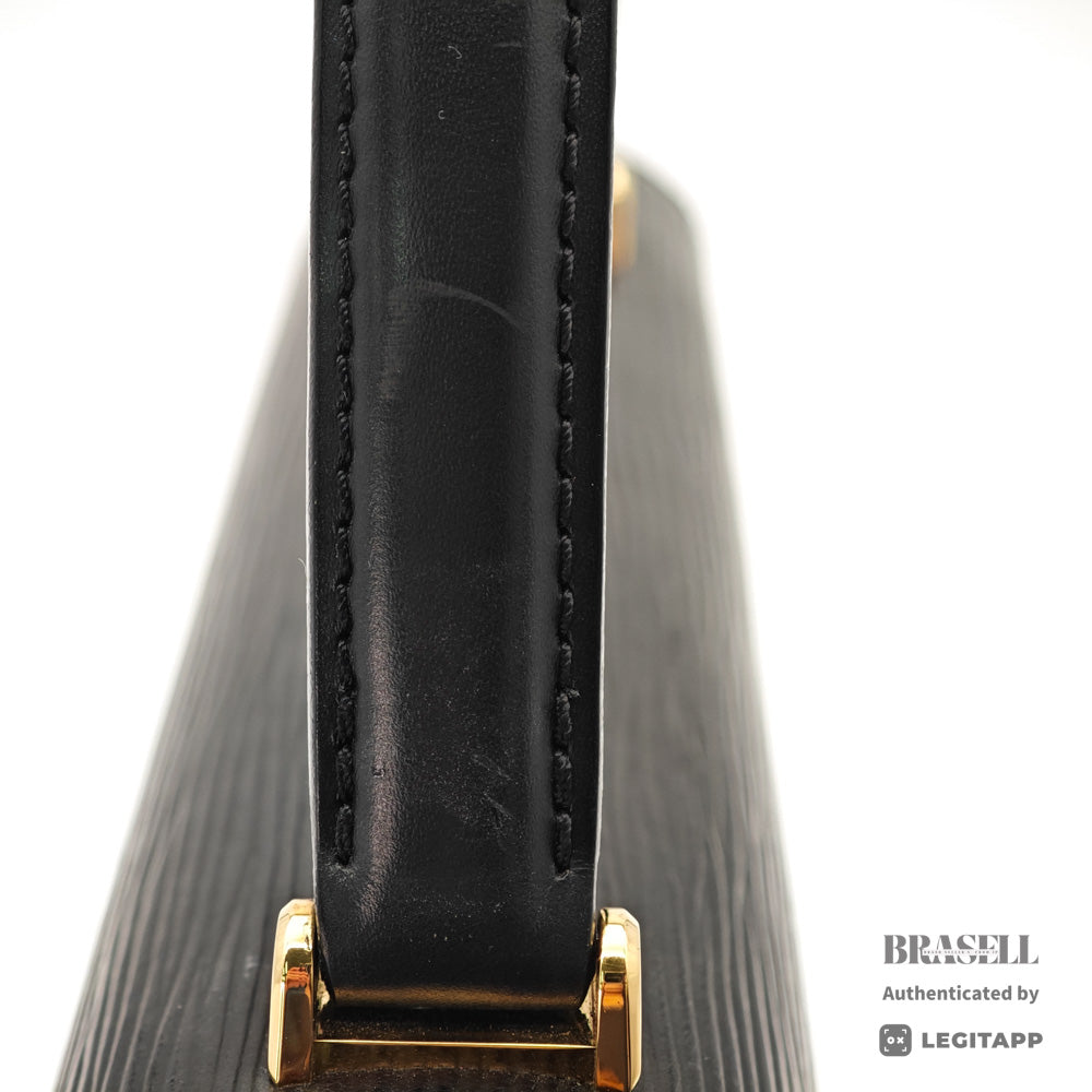LOUIS VUITTON Marzelle Epi Leather Black Hand Bag M52372 【ImportFeeFREE】