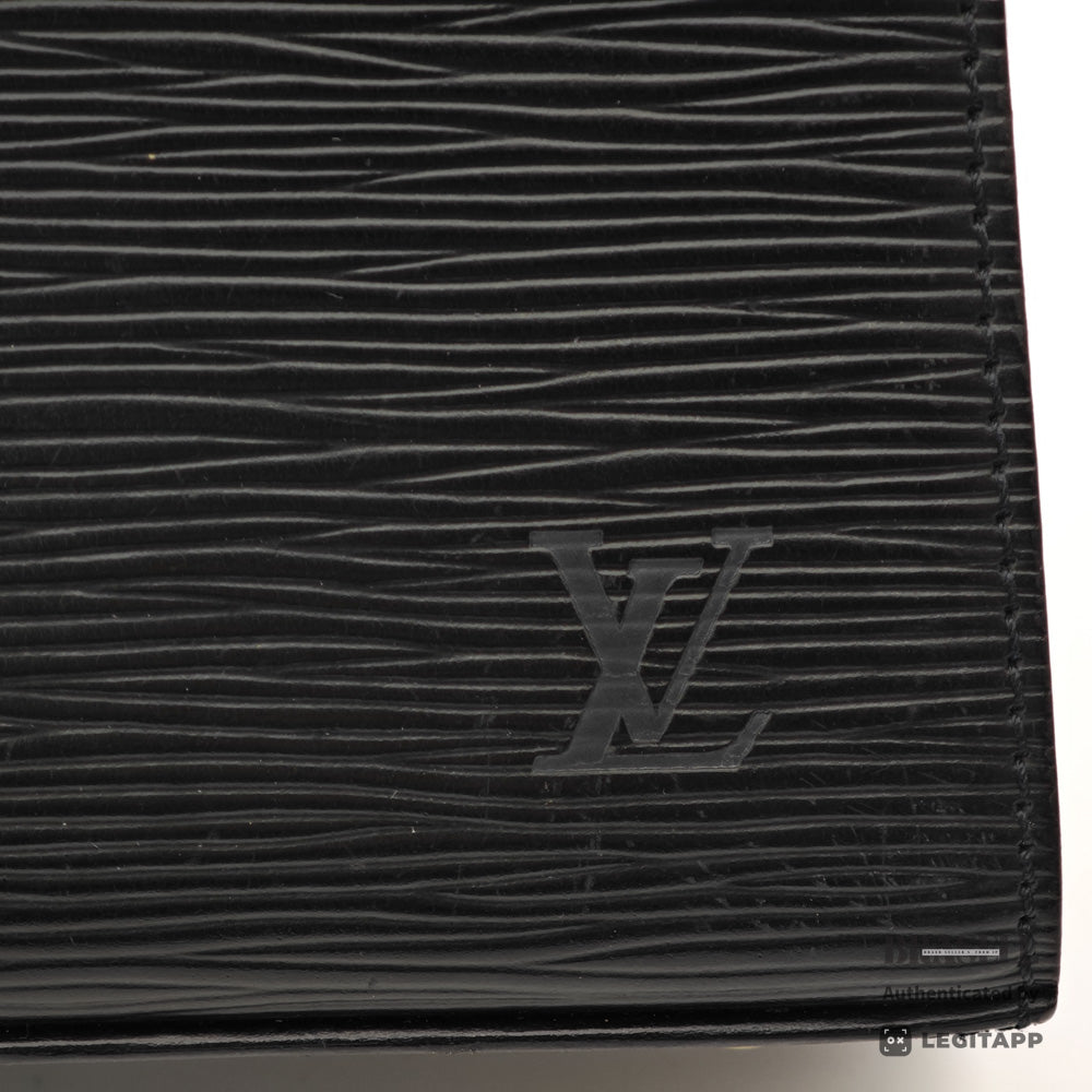 LOUIS VUITTON Marzelle Epi Leather Black Hand Bag M52372 【ImportFeeFREE】