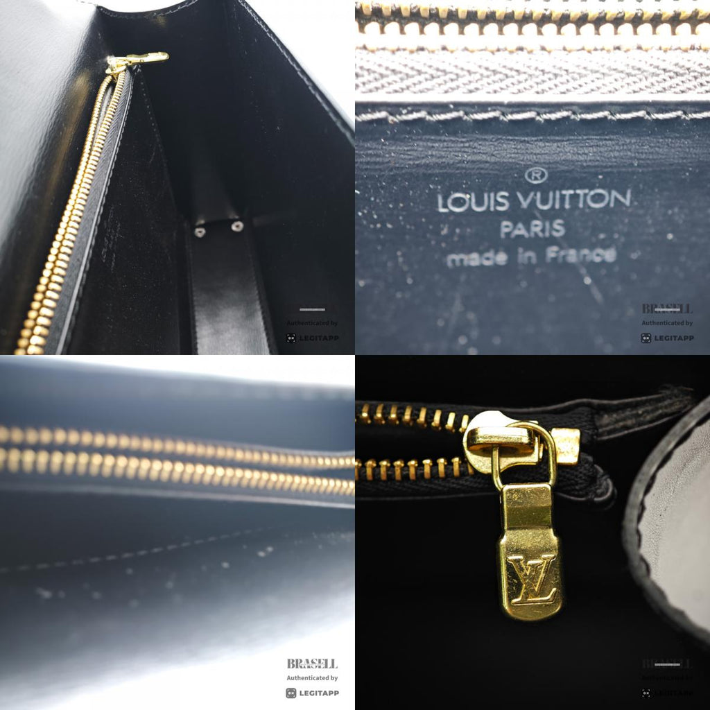 LOUIS VUITTON Marzelle Epi Leather Black Hand Bag M52372 【ImportFeeFREE】