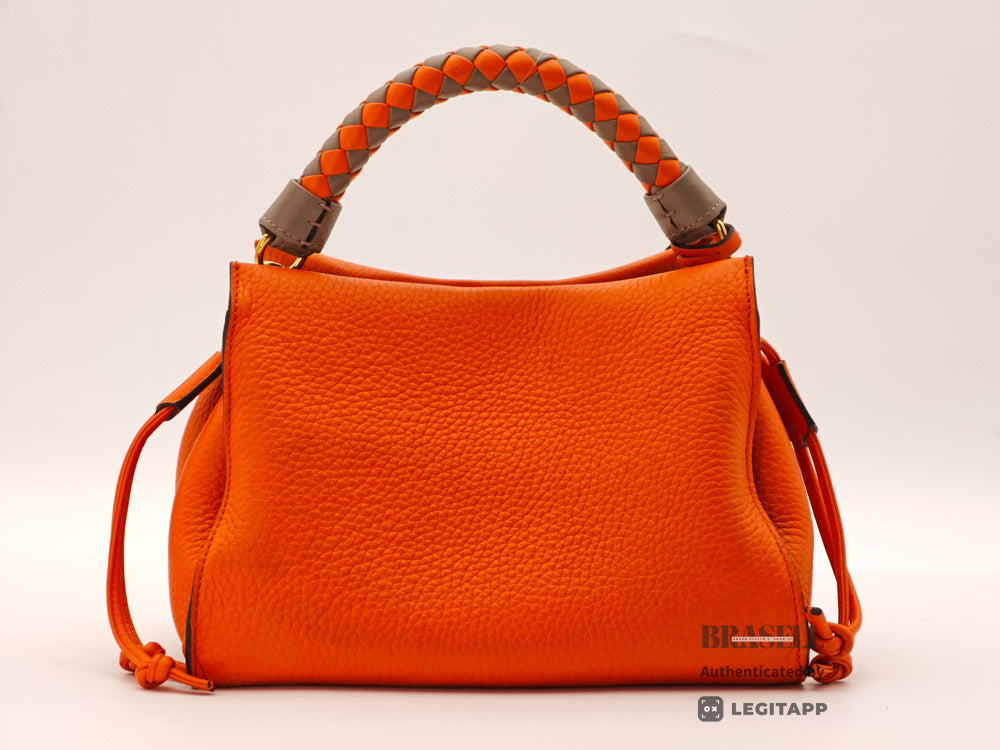 MULBERRY Small Iris Women's Shoulder Bag Orange Leather【ImportFeeFREE】