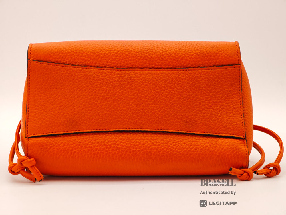 MULBERRY Small Iris Women's Shoulder Bag Orange Leather【ImportFeeFREE】