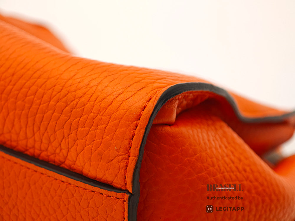 MULBERRY Small Iris Women's Shoulder Bag Orange Leather【ImportFeeFREE】