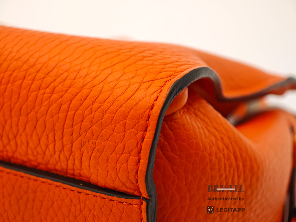 MULBERRY Small Iris Women's Shoulder Bag Orange Leather【ImportFeeFREE】
