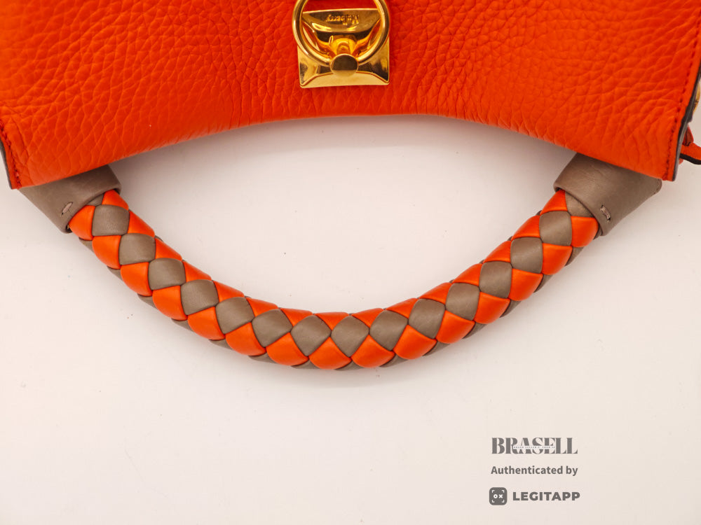 MULBERRY Small Iris Women's Shoulder Bag Orange Leather【ImportFeeFREE】