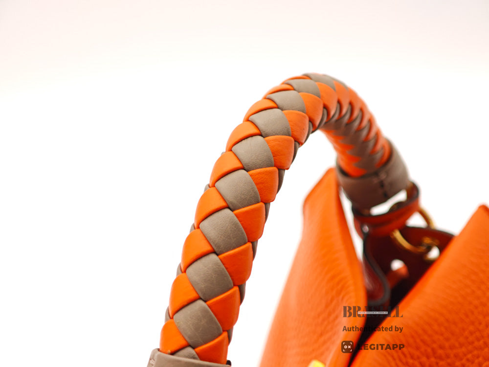 MULBERRY Small Iris Women's Shoulder Bag Orange Leather【ImportFeeFREE】