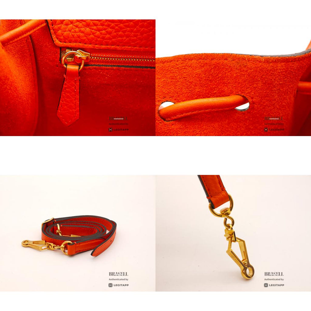 MULBERRY Small Iris Women's Shoulder Bag Orange Leather【ImportFeeFREE】