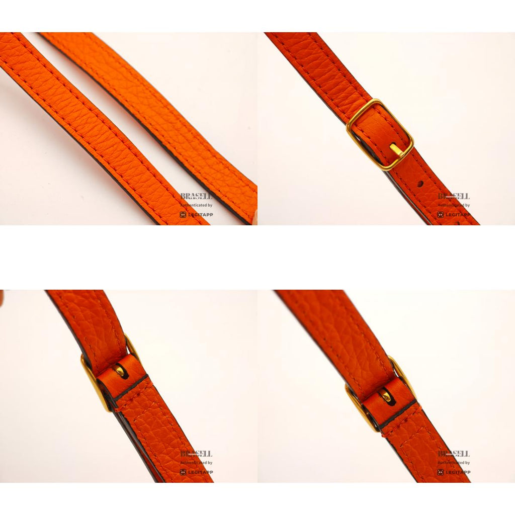 MULBERRY Small Iris Women's Shoulder Bag Orange Leather【ImportFeeFREE】