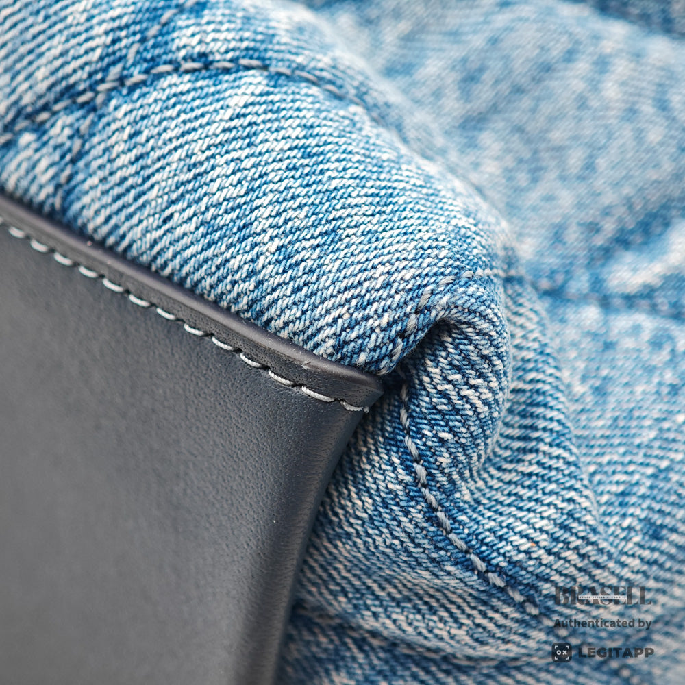 COACH Evelyn Quilted Leather Indigo Shoulder Bag 【ImportFeeFREE】