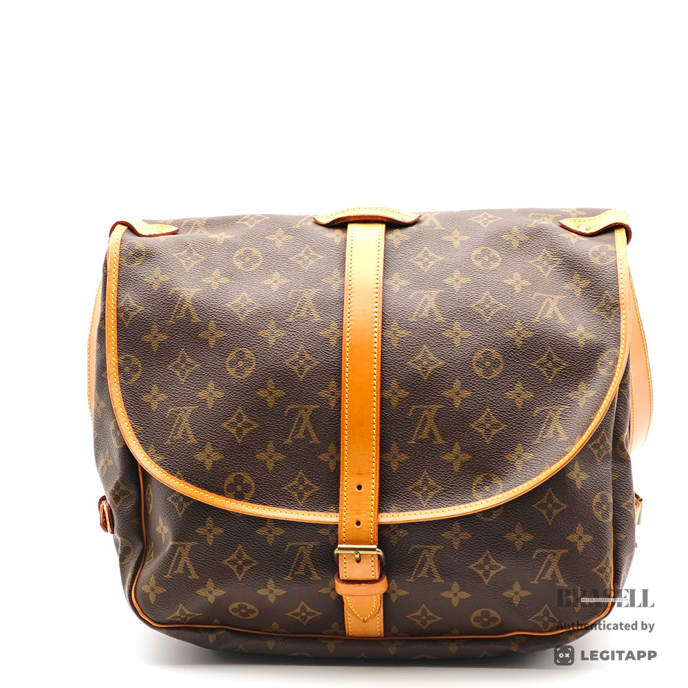 LOUIS VUITTON Monogram Canvas Brown Shoulder Bag M42254 【ImportFeeFREE】