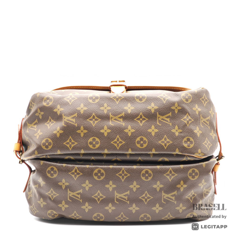 LOUIS VUITTON Monogram Canvas Brown Shoulder Bag M42254 【ImportFeeFREE】