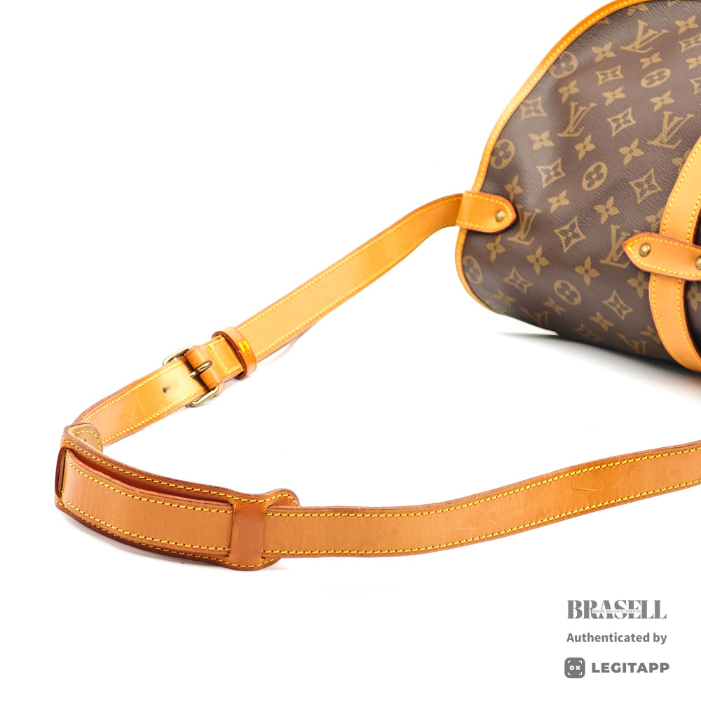 LOUIS VUITTON Monogram Canvas Brown Shoulder Bag M42254 【ImportFeeFREE】
