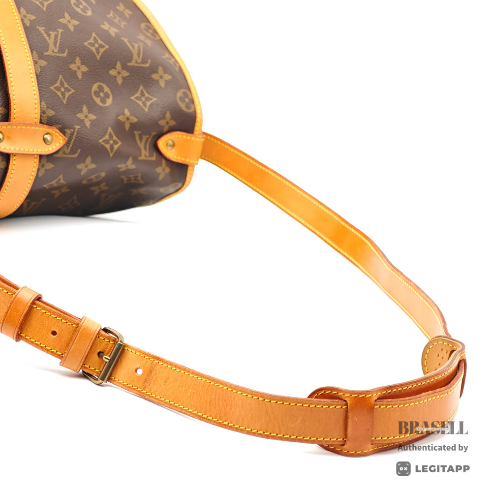 LOUIS VUITTON Monogram Canvas Brown Shoulder Bag M42254 【ImportFeeFREE】
