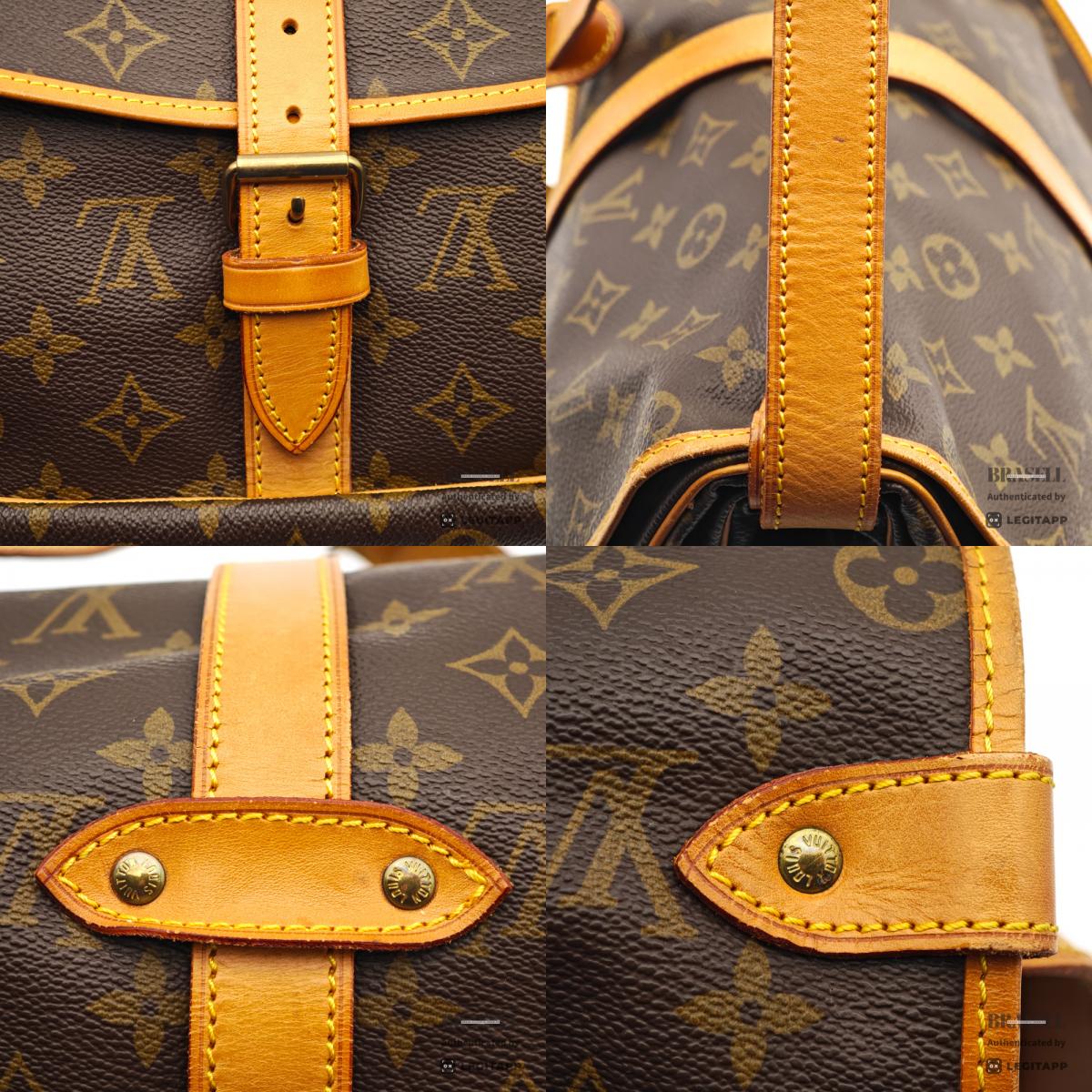 LOUIS VUITTON Monogram Canvas Brown Shoulder Bag M42254 【ImportFeeFREE】