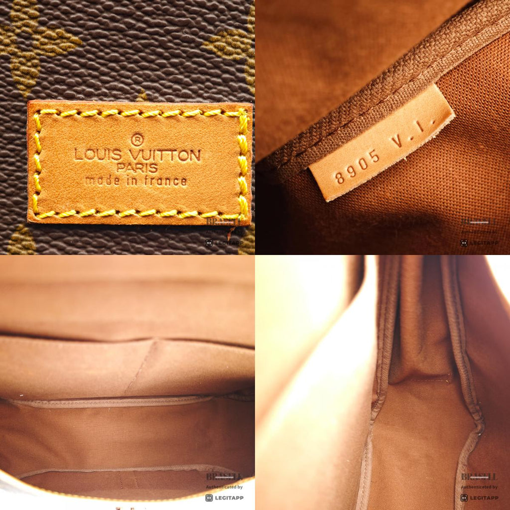 LOUIS VUITTON Monogram Canvas Brown Shoulder Bag M42254 【ImportFeeFREE】
