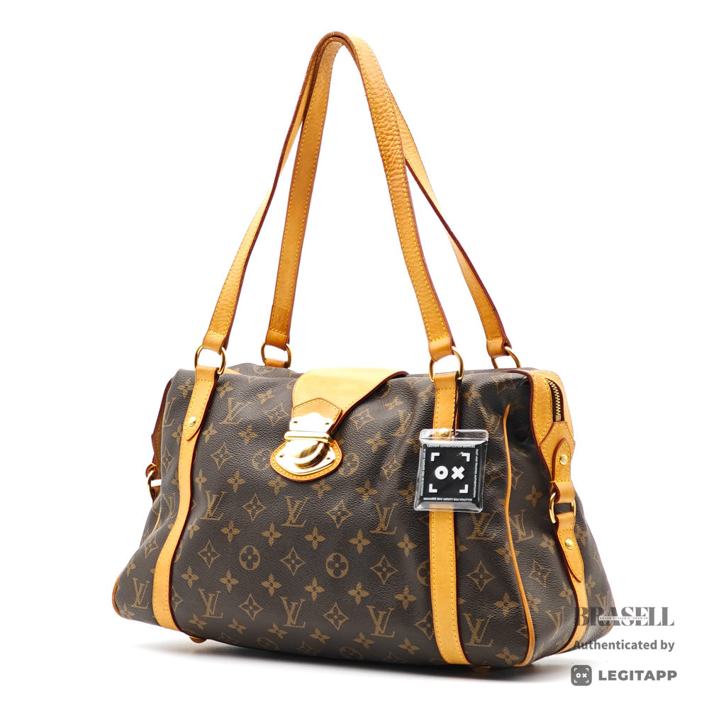 LOUIS VUITTON Stresa PM Monogram Canvas Brown Tote Bag M51186 【ImportFeeFREE】