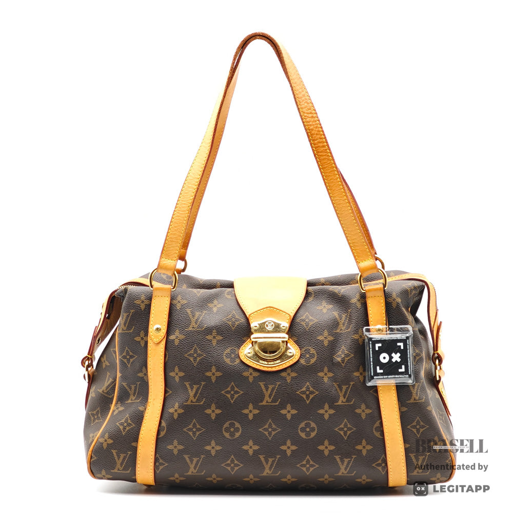 LOUIS VUITTON Stresa PM Monogram Canvas Brown Tote Bag M51186 【ImportFeeFREE】