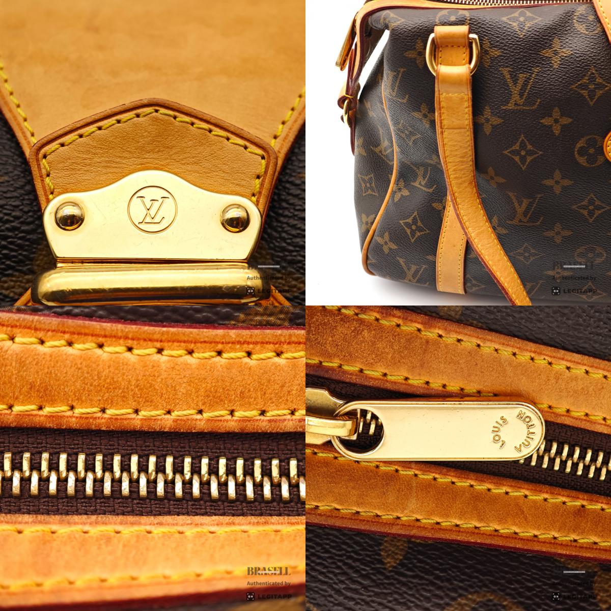 LOUIS VUITTON Stresa PM Monogram Canvas Brown Tote Bag M51186 【ImportFeeFREE】