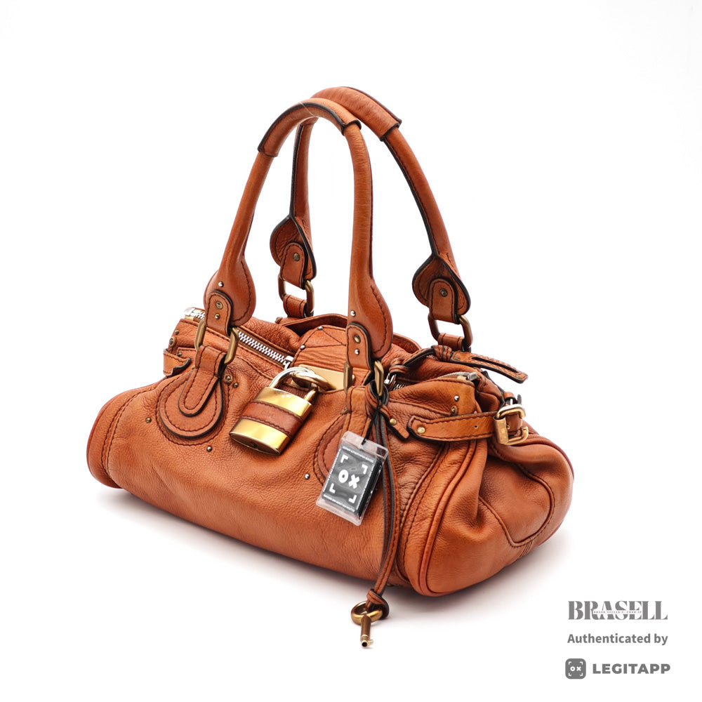 Chloe Paddington Brown Handbag Shoulder Bag Leather 【ImportFeeFREE】