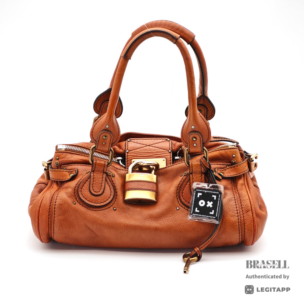Chloe Paddington Brown Handbag Shoulder Bag Leather 【ImportFeeFREE】