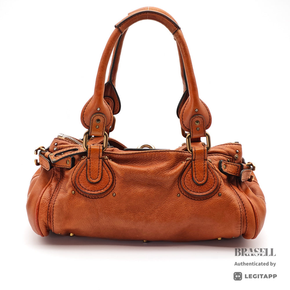 Chloe Paddington Brown Handbag Shoulder Bag Leather 【ImportFeeFREE】