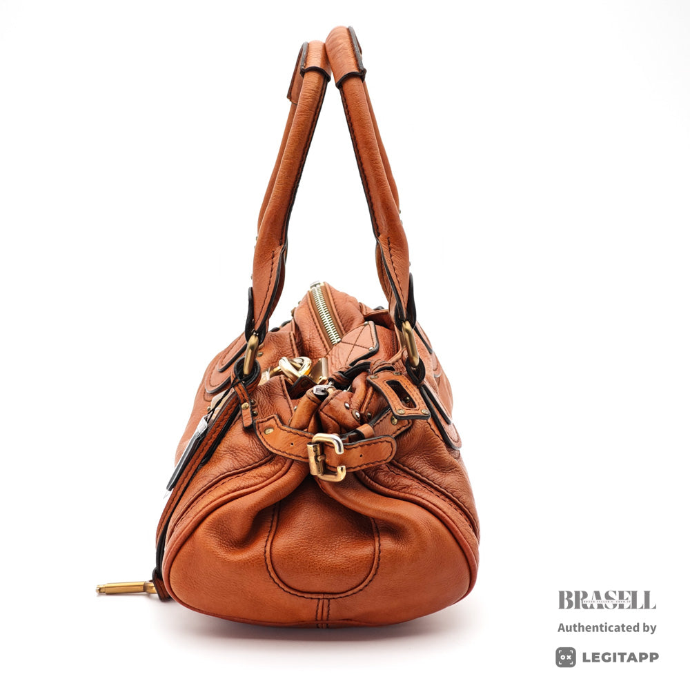 Chloe Paddington Brown Handbag Shoulder Bag Leather 【ImportFeeFREE】