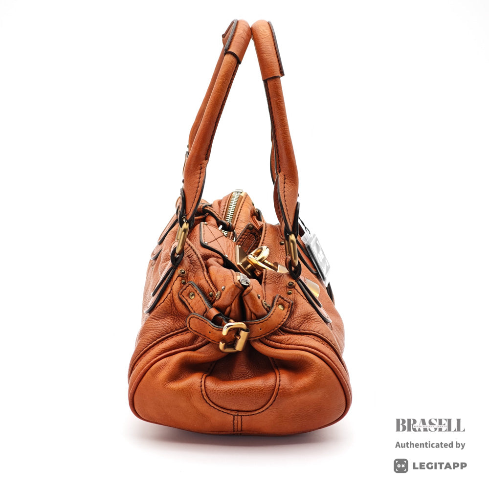Chloe Paddington Brown Handbag Shoulder Bag Leather 【ImportFeeFREE】