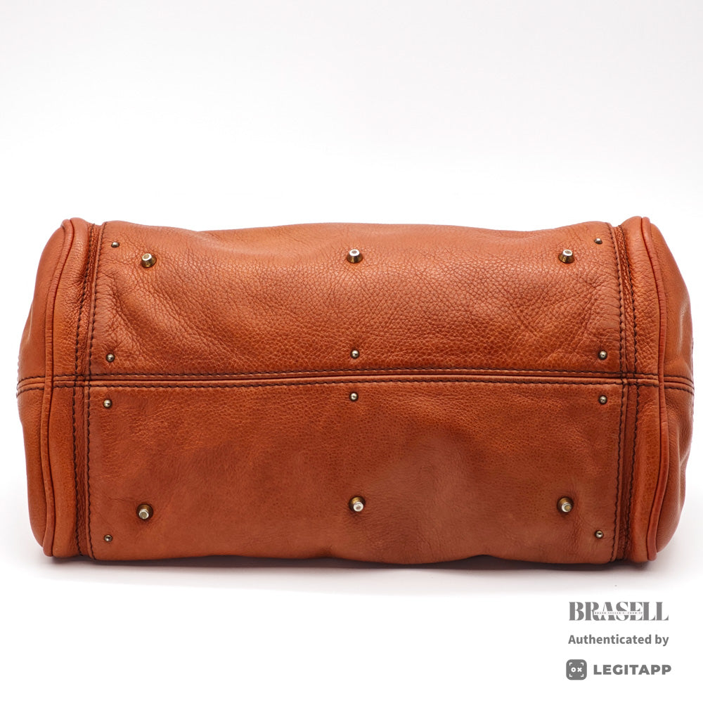 Chloe Paddington Brown Handbag Shoulder Bag Leather 【ImportFeeFREE】