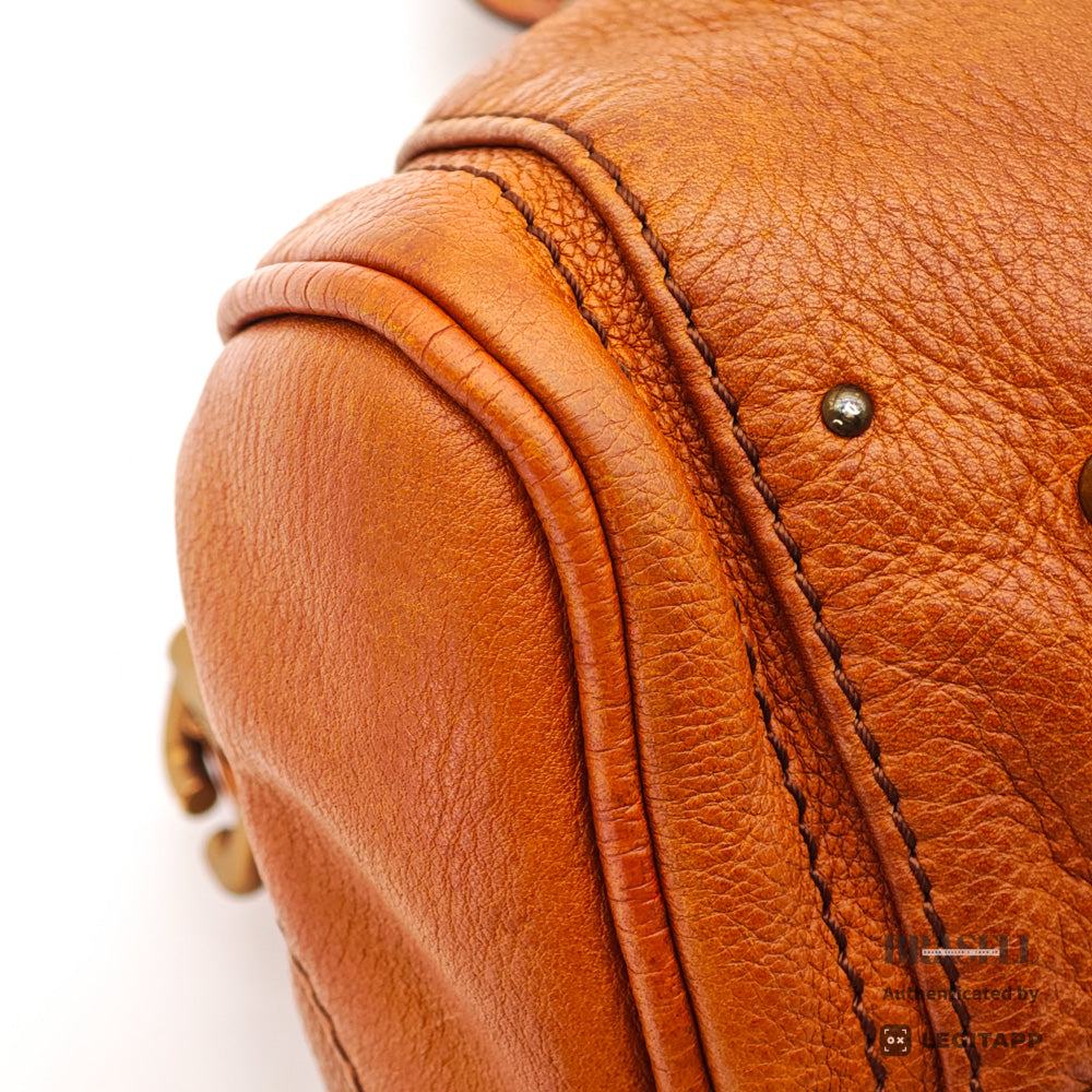 Chloe Paddington Brown Handbag Shoulder Bag Leather 【ImportFeeFREE】