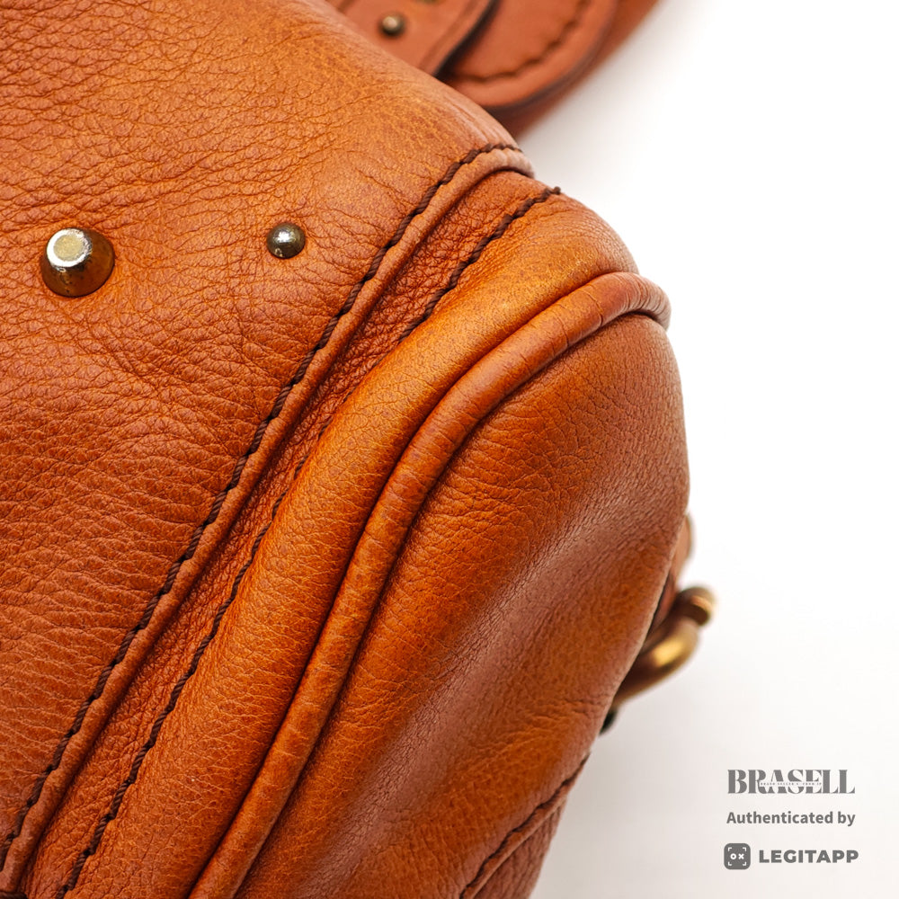 Chloe Paddington Brown Handbag Shoulder Bag Leather 【ImportFeeFREE】