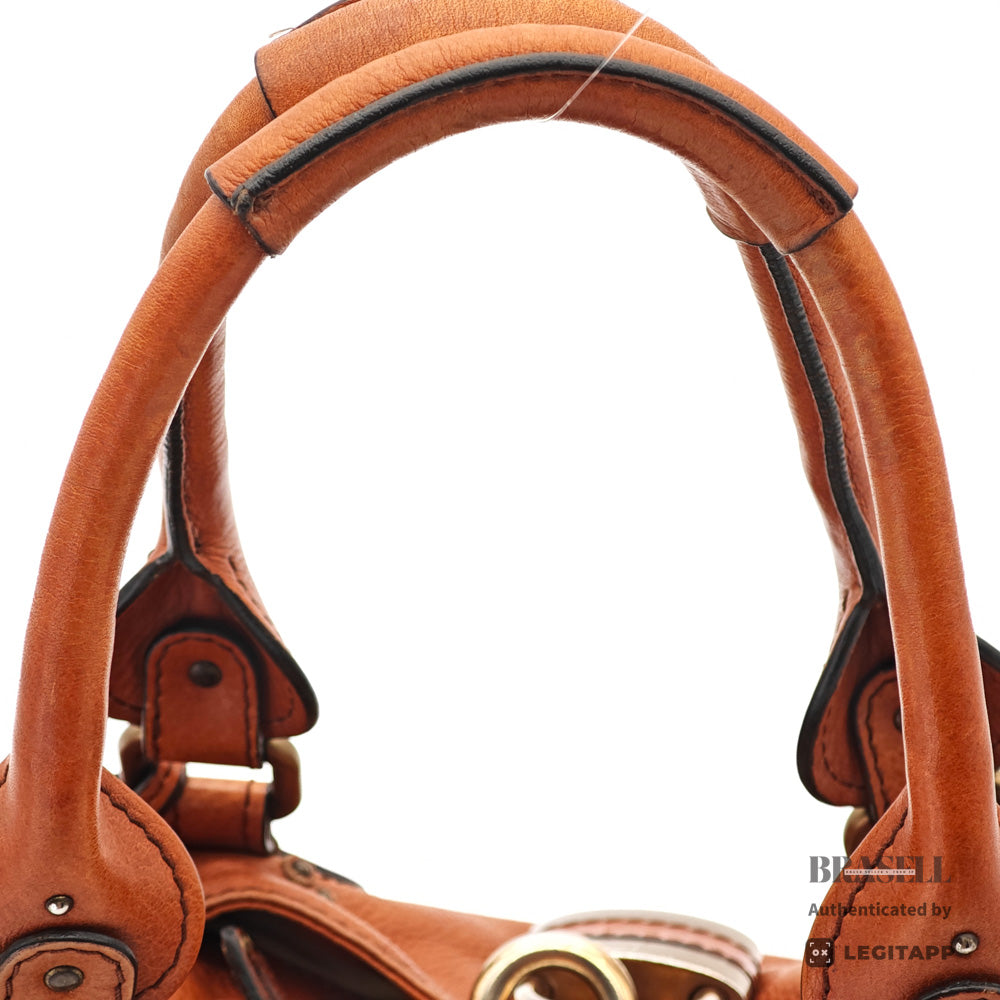 Chloe Paddington Brown Handbag Shoulder Bag Leather 【ImportFeeFREE】