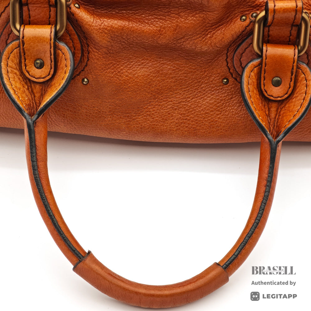 Chloe Paddington Brown Handbag Shoulder Bag Leather 【ImportFeeFREE】