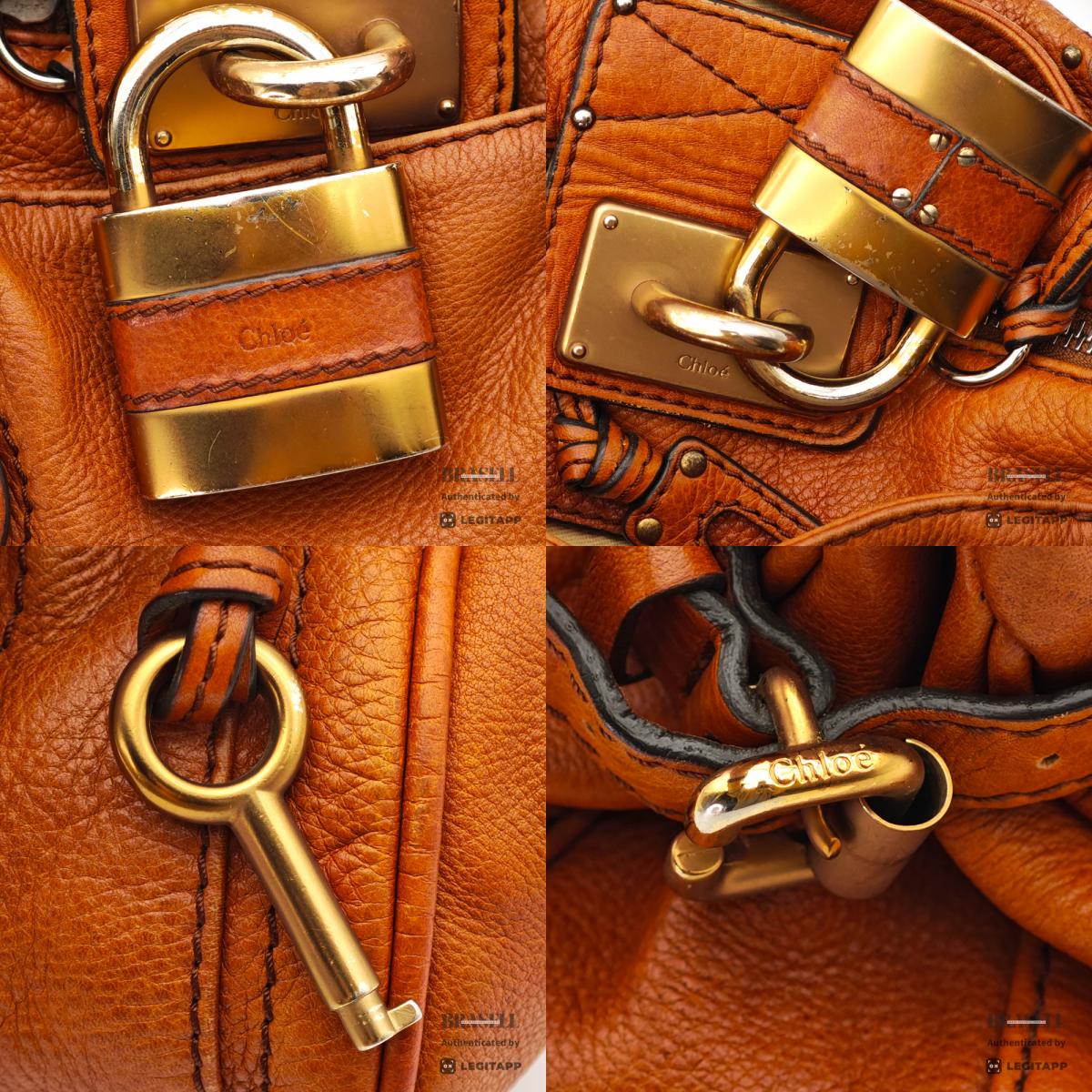Chloe Paddington Brown Handbag Shoulder Bag Leather 【ImportFeeFREE】