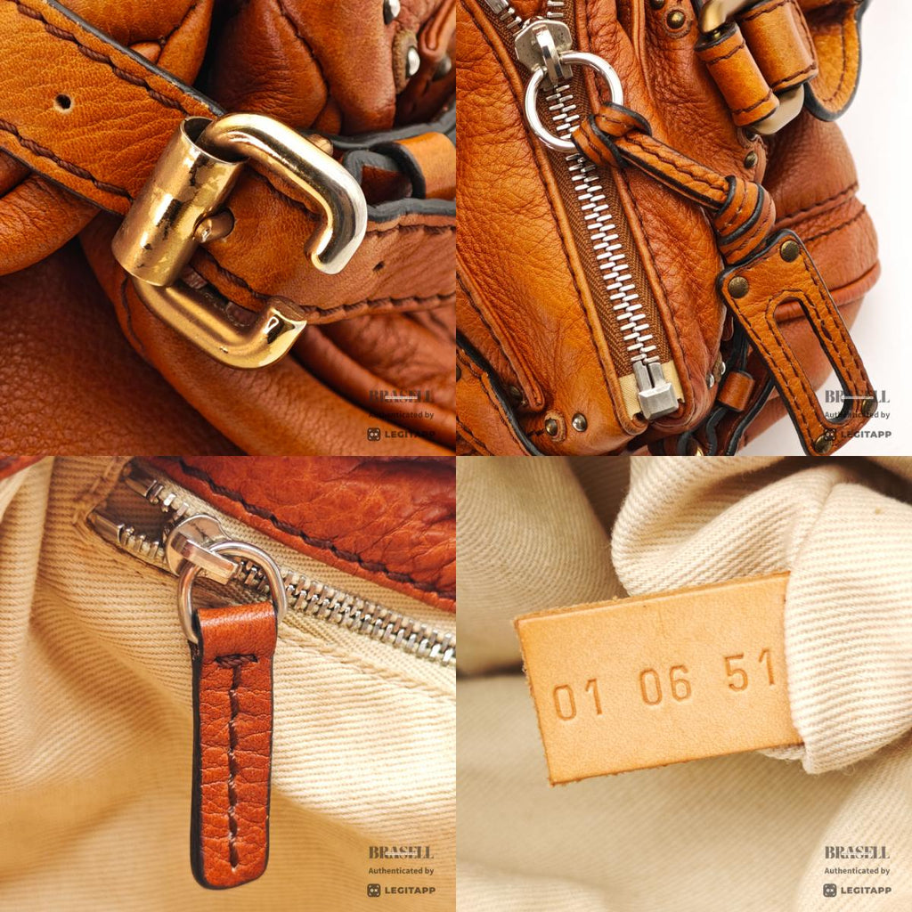 Chloe Paddington Brown Handbag Shoulder Bag Leather 【ImportFeeFREE】