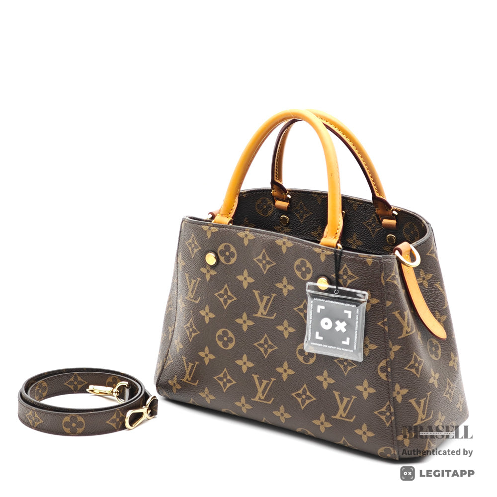 LOUIS VUITTON Montaigne MM Monogram Canvas Handbag M41055 【ImportFeeFREE】