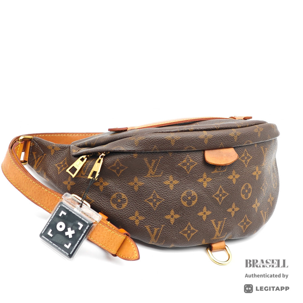 LOUIS VUITTON Bumbag Monogram Canvas Brown Waist Bag M43644 【ImportFeeFREE】